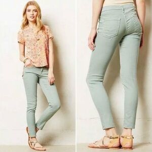 AG The Stevie Ankle slim straight ankle size 26 regular length green